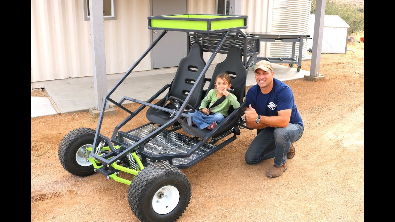 Off-road go kart built from SpiderCarts plans by homesteadonomics