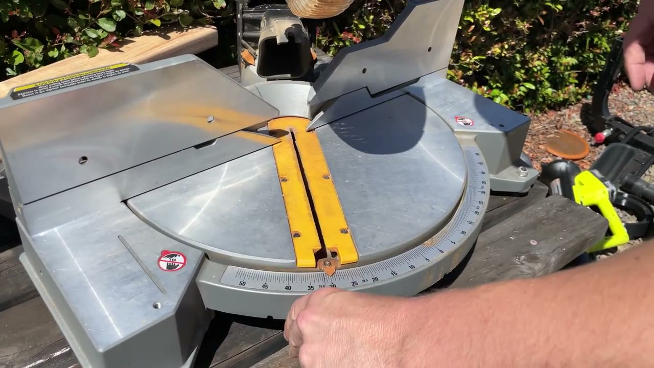 Using a wood miter saw to cut steel angle for the go kart frame